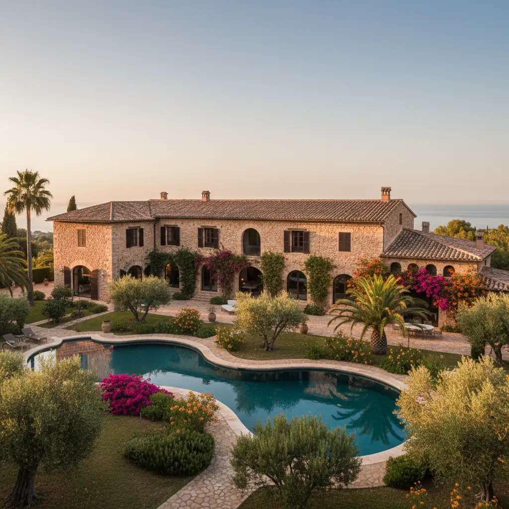 Secluded finca with sea views
