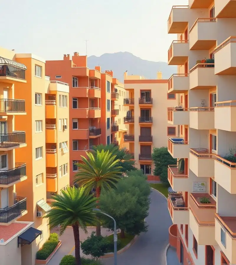 Residential blocks in the Vega de Acá and Nueva Almería districts of the city of Almería