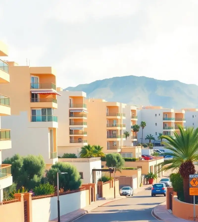 Residential blocks in the Villablanca and Torrecárdenas area on the northern edge of Almería