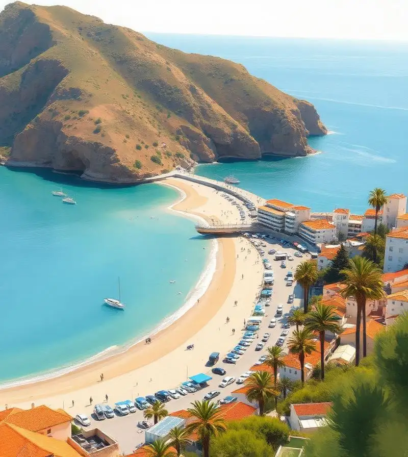 The bay and seafront of La Herradura in the municipality of Almuñécar