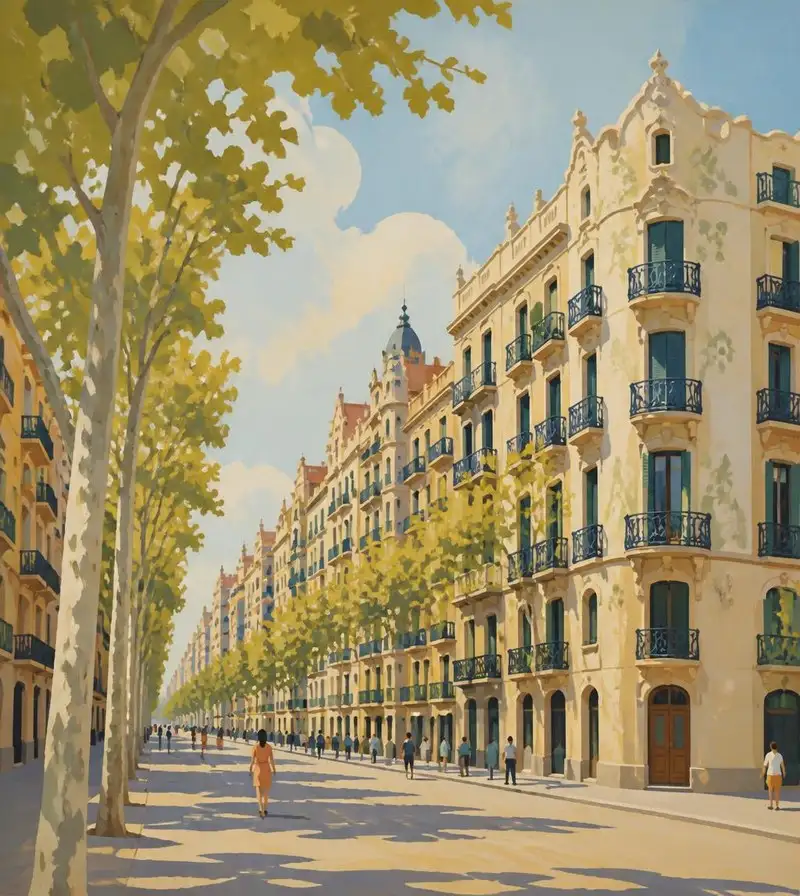 Wijk Eixample in Barcelona