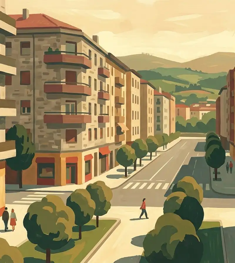 Wijk Indautxu in Bilbao