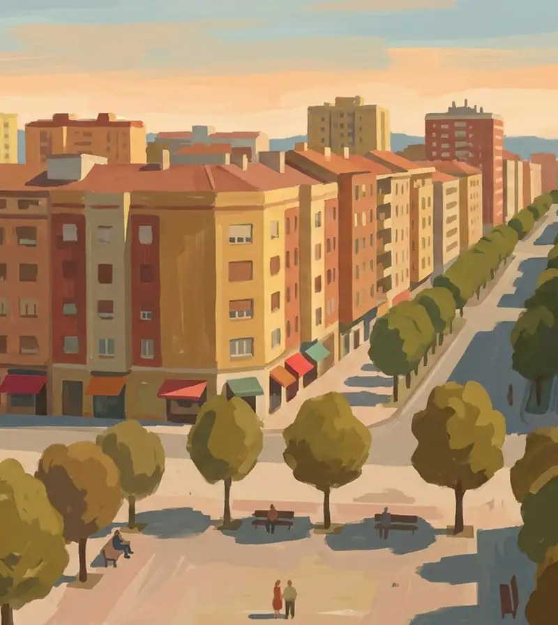 Housing in the El Llano district of Gijón