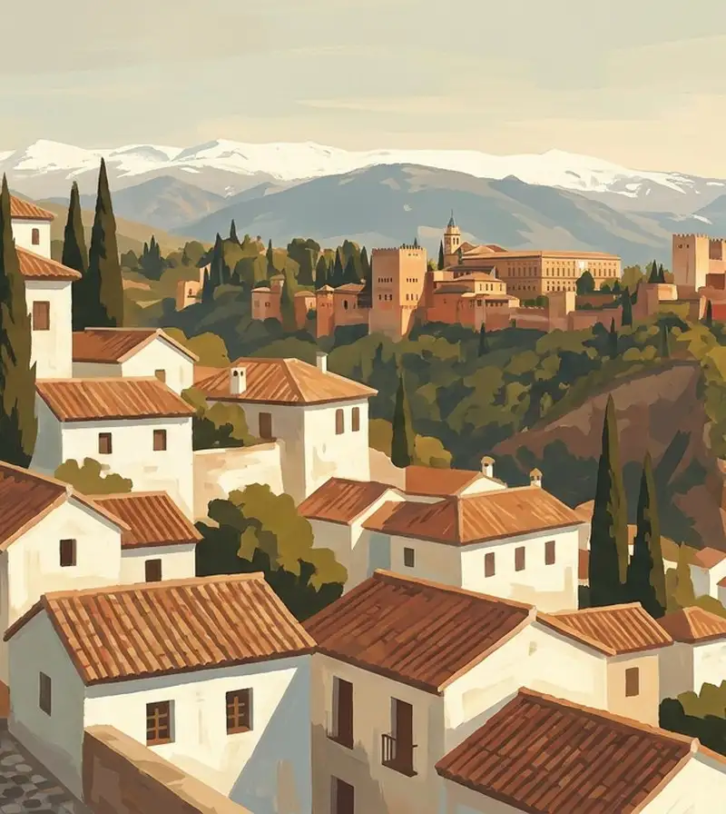Housing in the Albaicín district of Granada