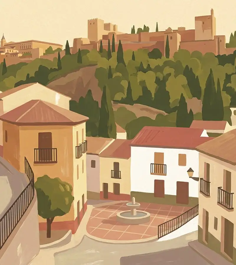 Housing in the Realejo district of Granada