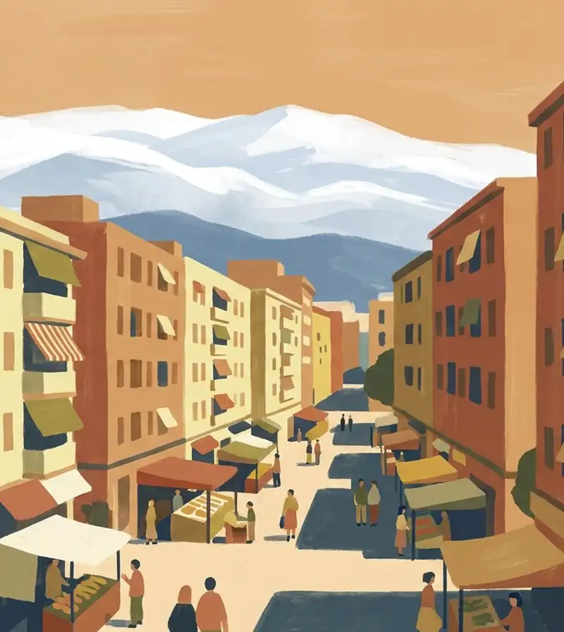 Housing in the Zaidín district of Granada
