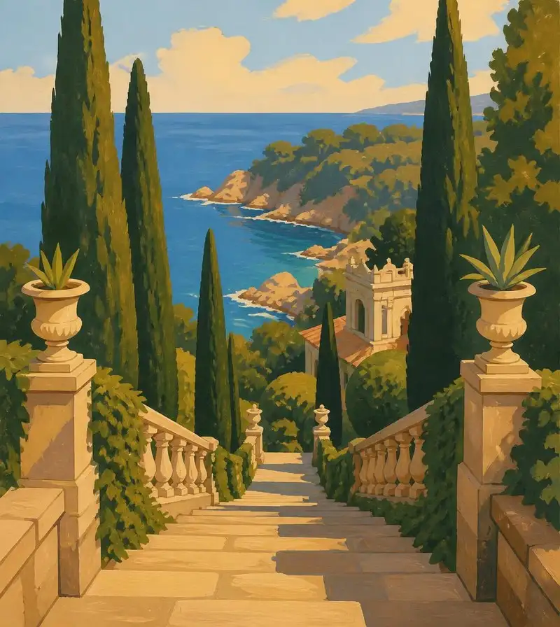 Coastal housing in the Santa Clotilde area of Lloret de Mar
