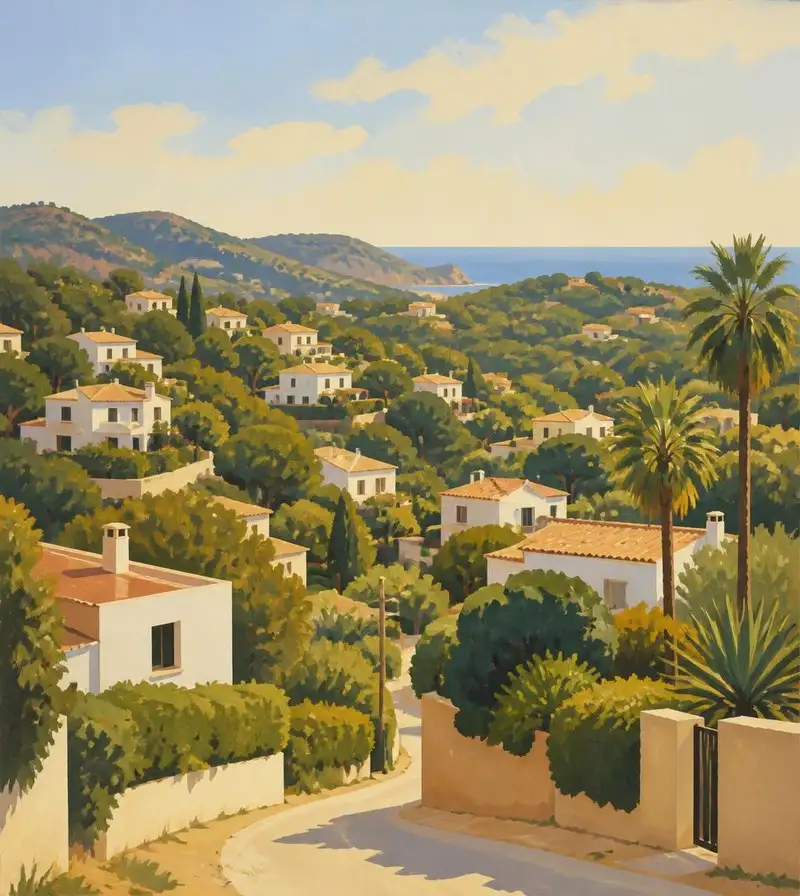 Outlying housing estates in the municipality of Lloret de Mar