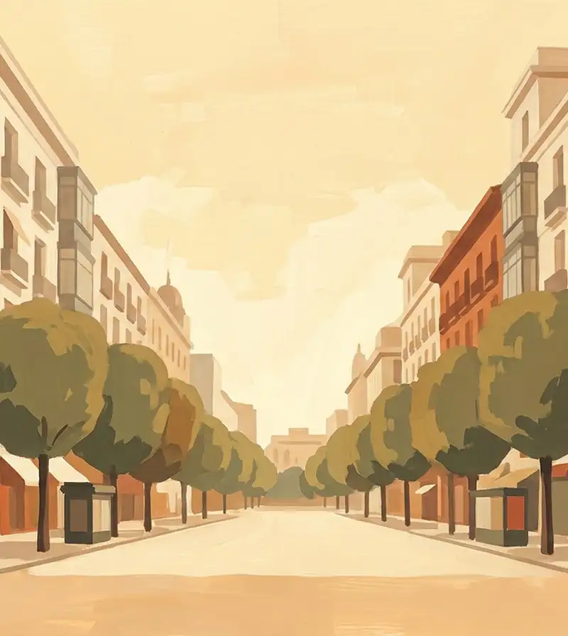 Bairro Barrio de Salamanca em Madrid