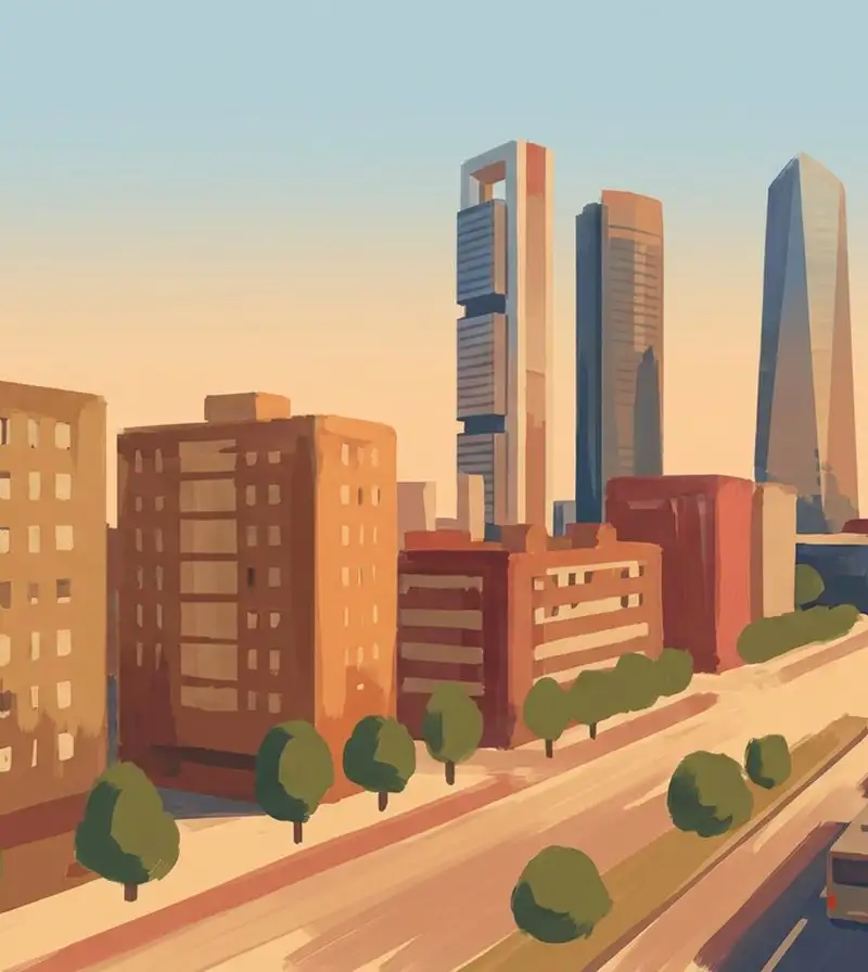 Bairro Chamartín em Madrid