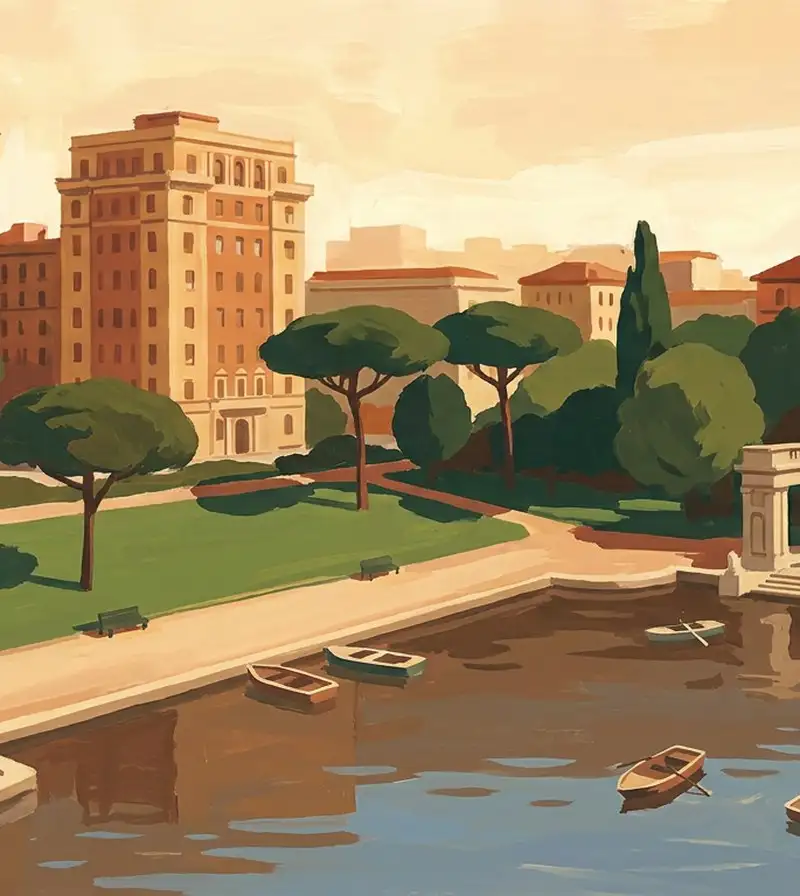 Bairro Retiro em Madrid
