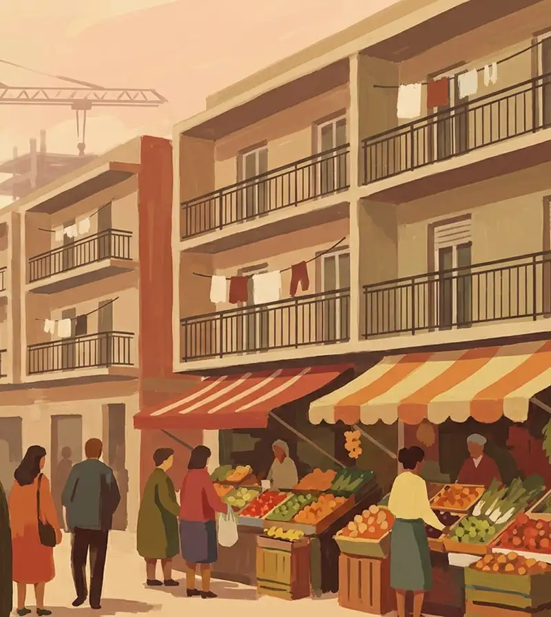 Bairro Tetuán em Madrid