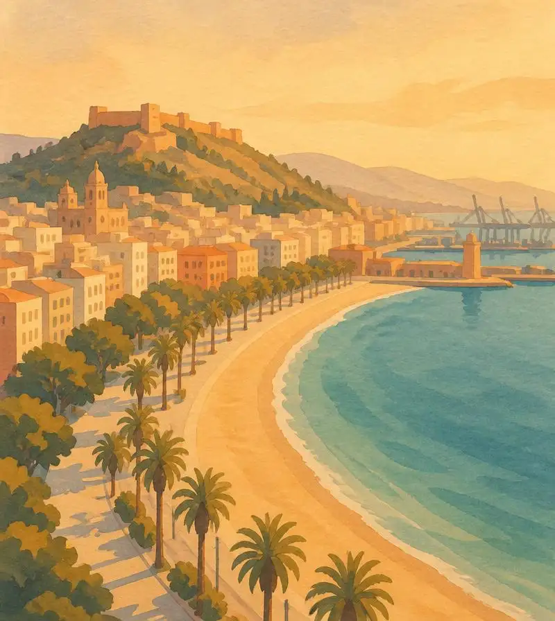 Barrio de La Malagueta en Málaga
