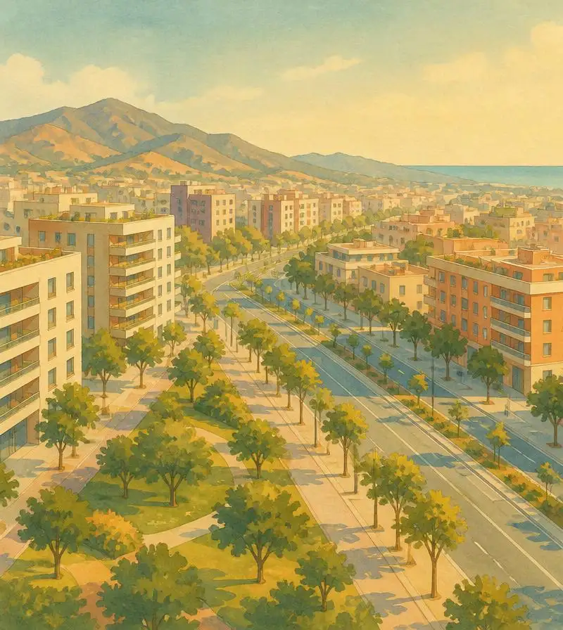 Barrio de Teatinos en Málaga
