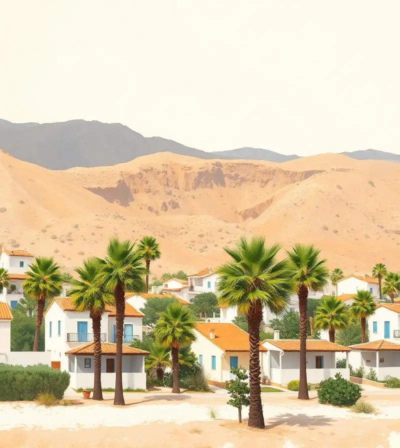 Low coastal housing in the Palmeral area of the municipality of Mojácar