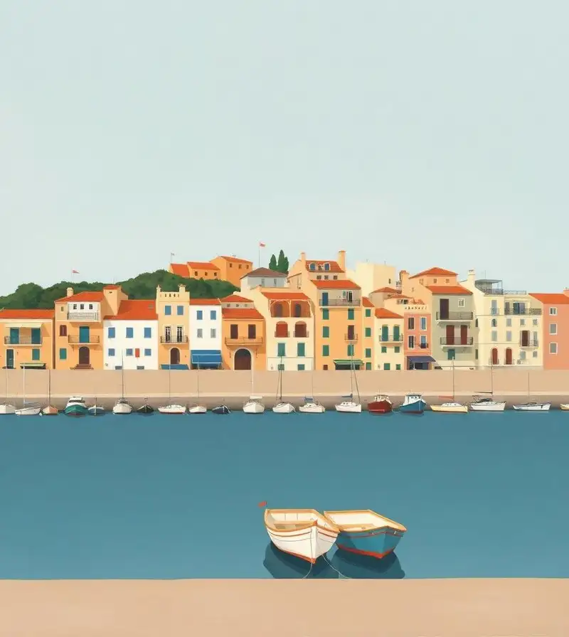 Seafront housing in the Portixol and Molinar area of Palma de Mallorca