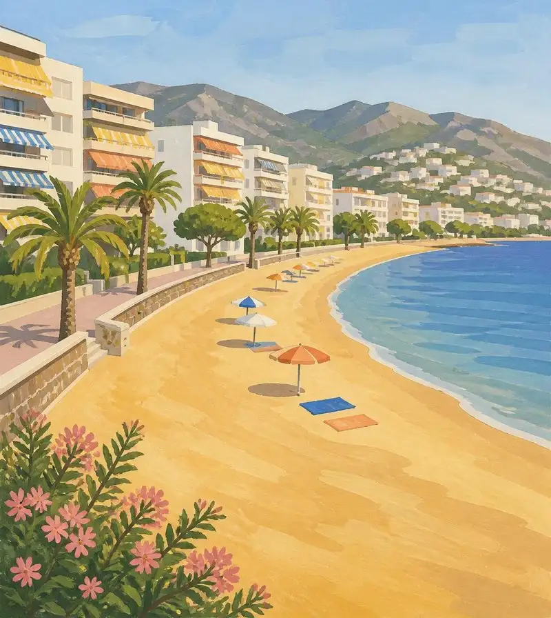 Seafront housing in the Salatar area of Roses