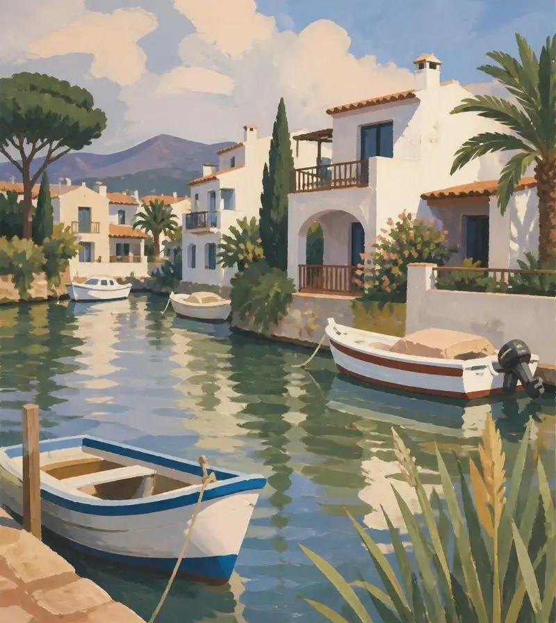 Apartment blocks in the Santa Margarida area of Roses