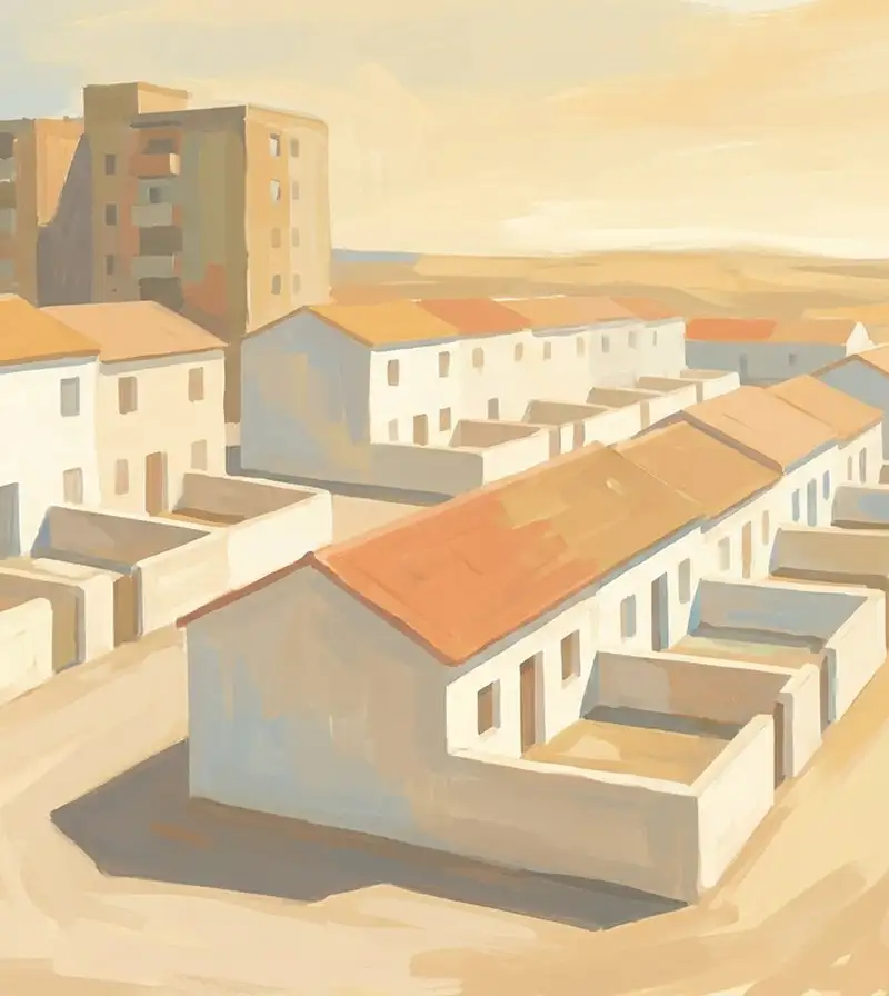 Housing in the Barrio Blanco district of Salamanca