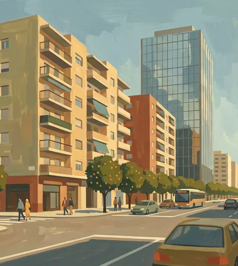Housing in the Nervión district of Sevilla