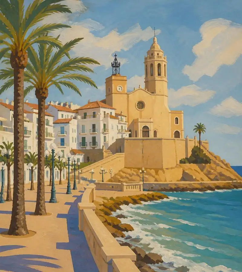 Streets in the centre of Sitges