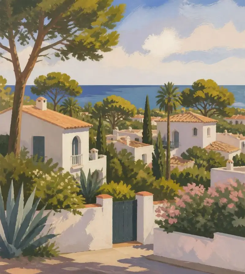Housing in the La Plana district of Sitges