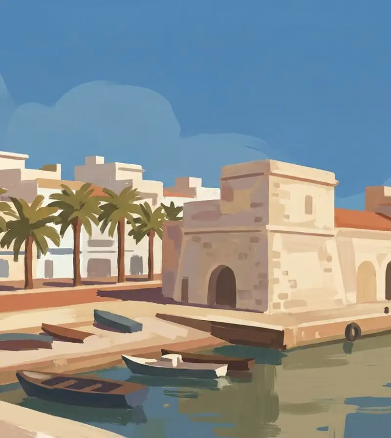 Torrevieja centre, the Eras de la Sal and waterfront promenade