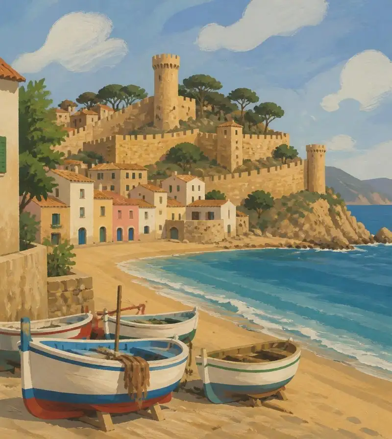 Housing in the central district of Tossa de Mar