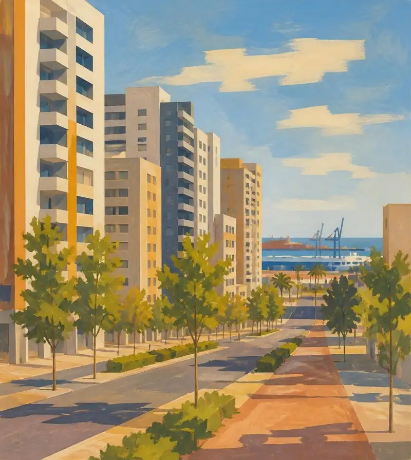 Residential blocks in the Camins al Grau district of Valencia