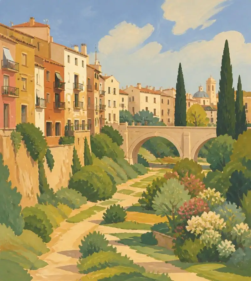 Residential streets in La Saidia in Valencia